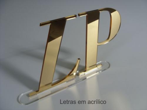 Letras acrílico espelho